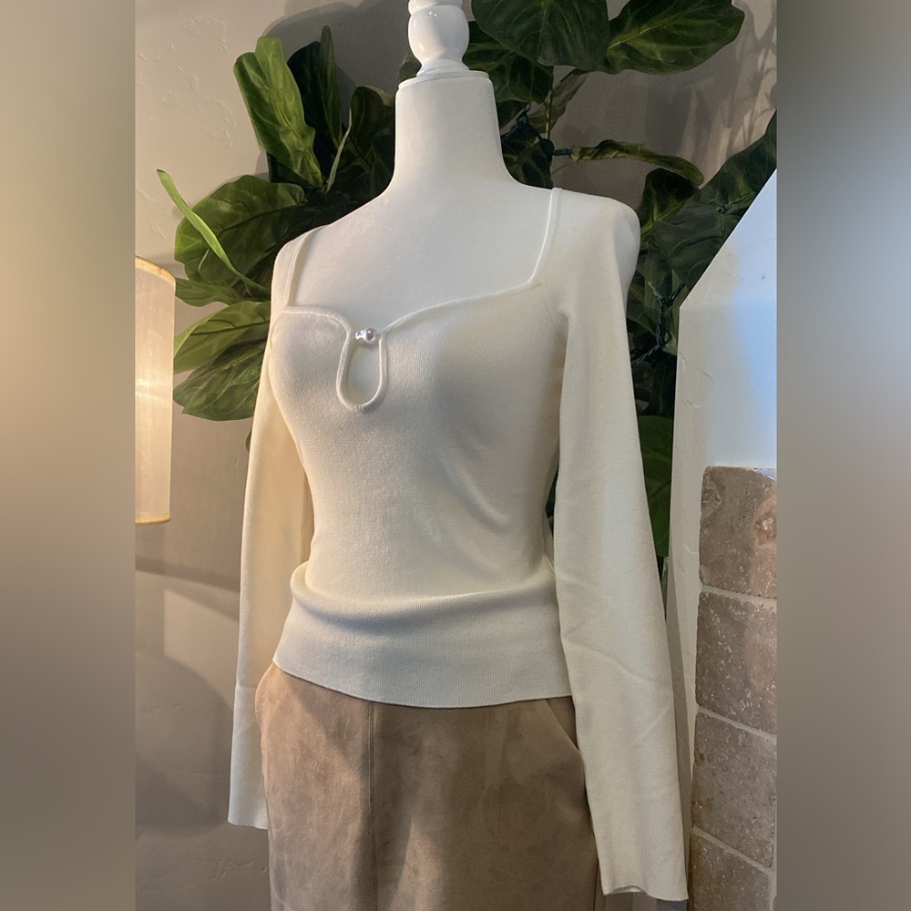 NWT H&M Bead-detail Sweater